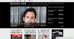 Desktop Screenshot of highlineballroom.com